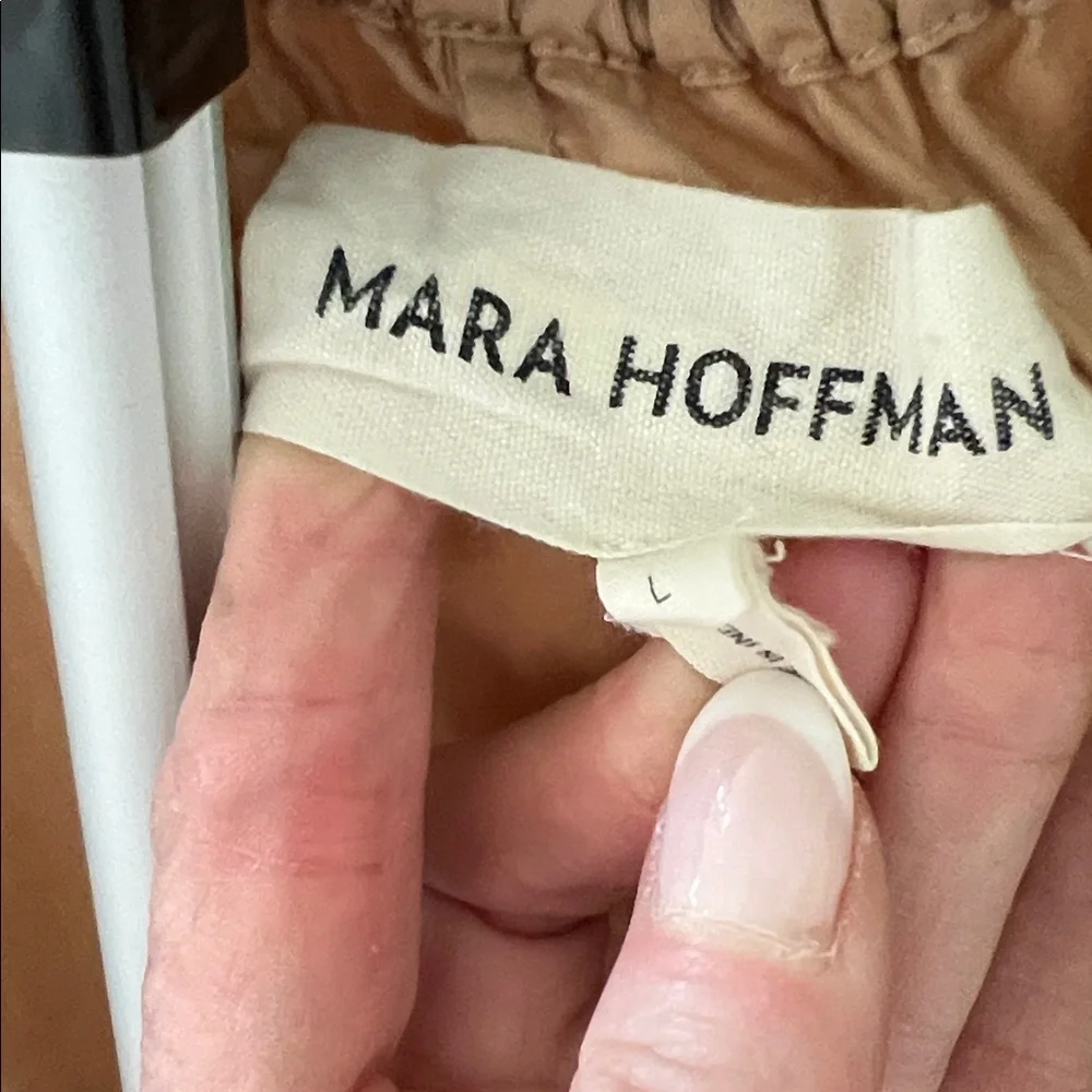 Mara Hoffman Camel Tan Long Sleeve Wrap Dress - Picture 2 of 12
